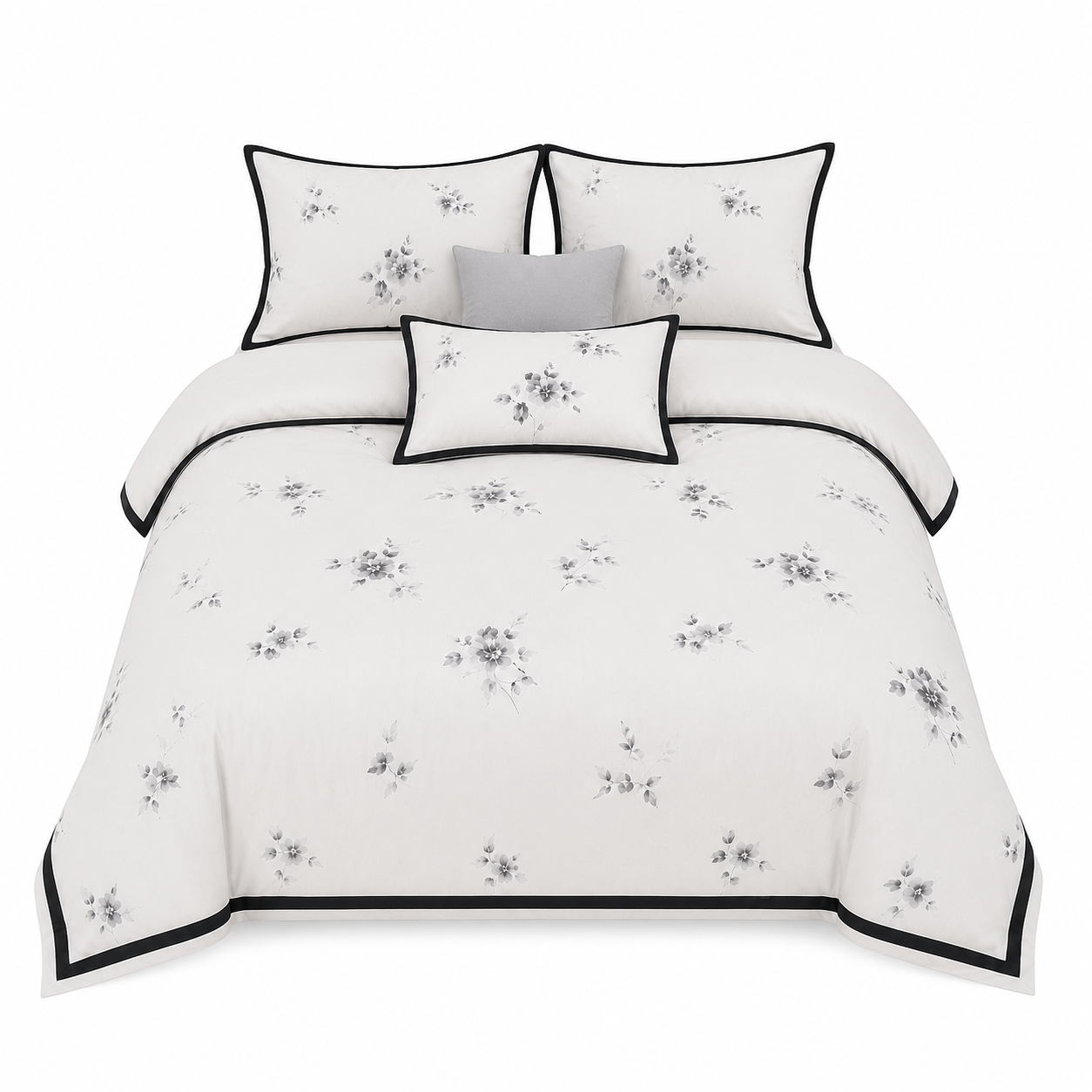 Cooling Eucalyptus Lyocell - Pearl Garden Floral Print Bedding Set
