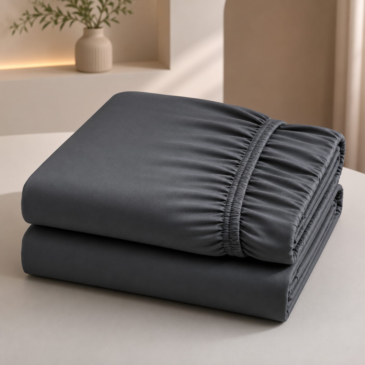 100% Egyptian Cotton Fitted Sheet - Cotton, Soft & Silky