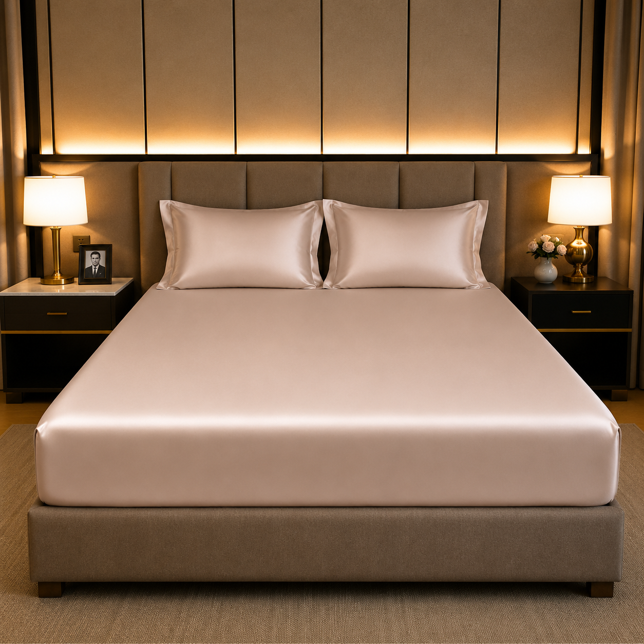 100% Egyptian Cotton Fitted Sheet - Cotton, Soft & Silky