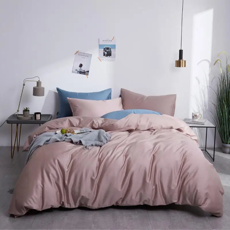 Silky Soft Pure Egyptian Cotton Solid Color Bedding Set