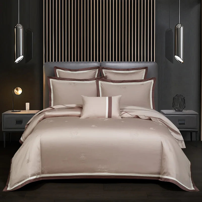 Vintage Jacquard Egyptian Cotton Bedding Set