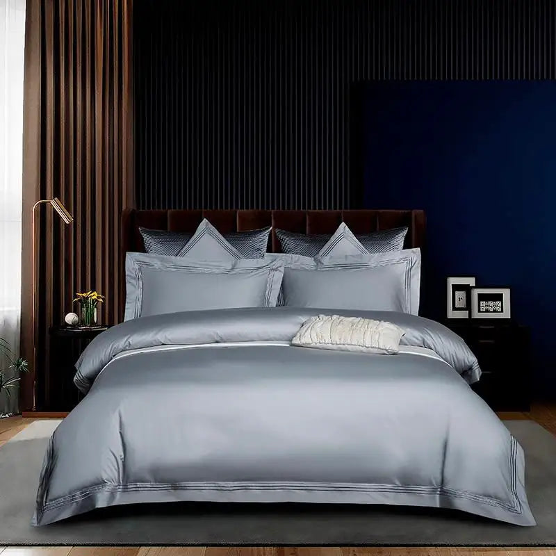 Embroidered Egyptian Cotton Bedding Set