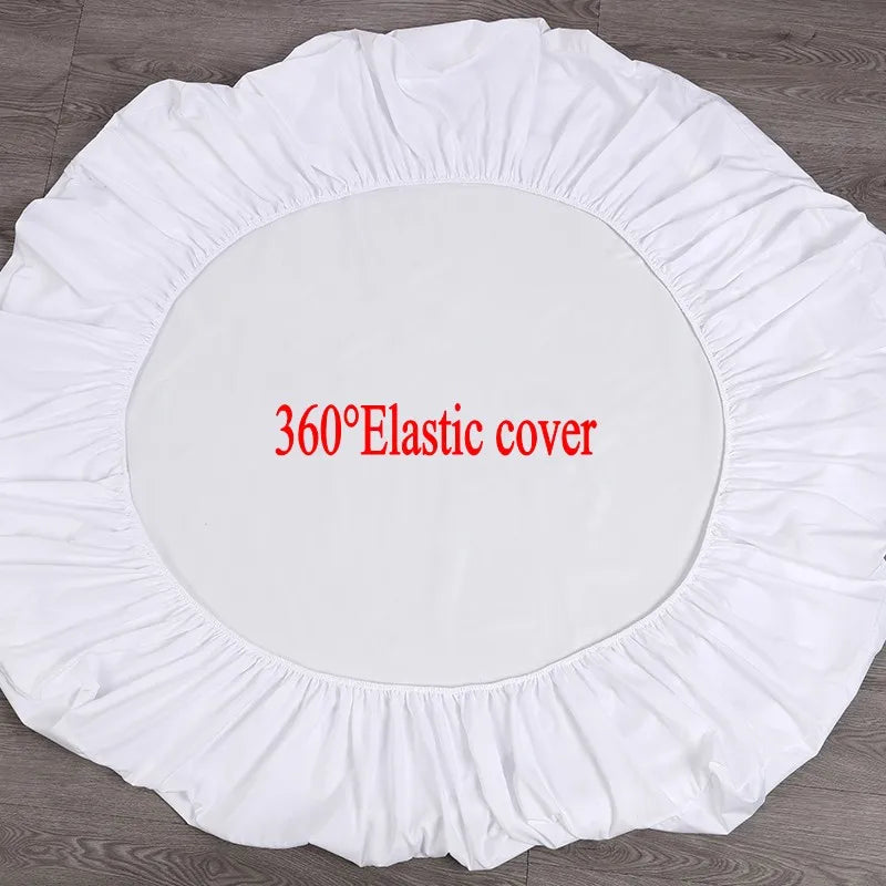 White 100% Waterproof Mattress Cover Smooth Polyester Mattress Cover Protector Antibacterial Bed Cover Bed Linen