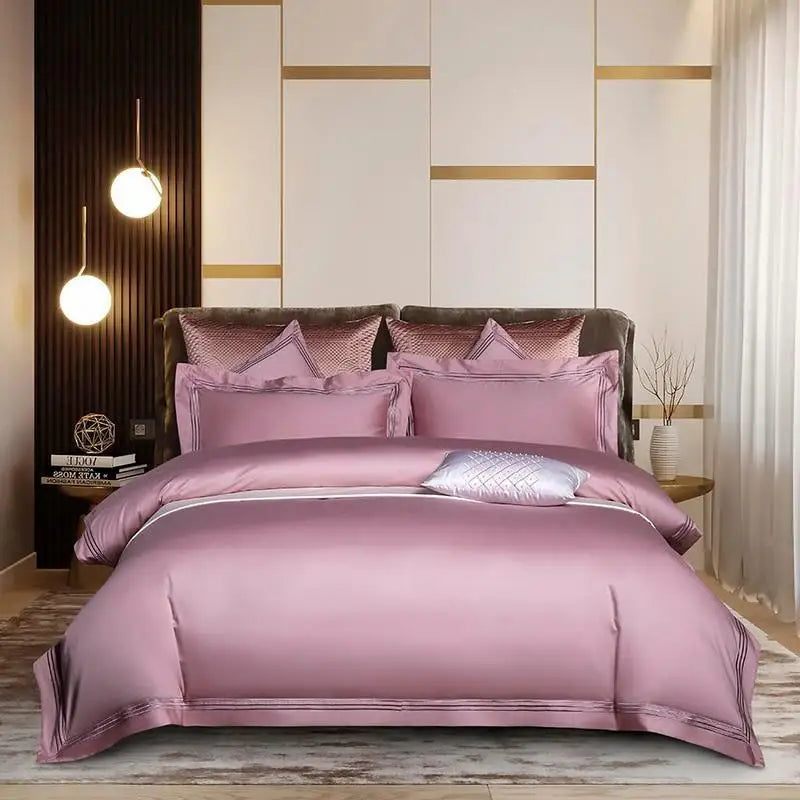 Embroidered Egyptian Cotton Bedding Set