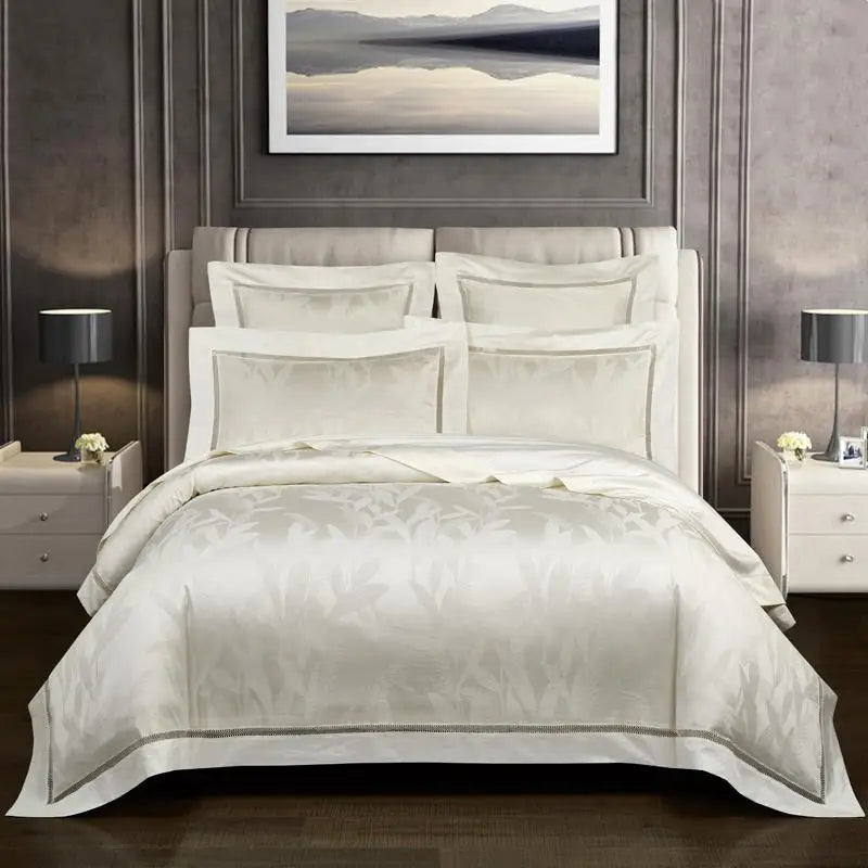 Vintage Jacquard Egyptian Cotton Bedding Set