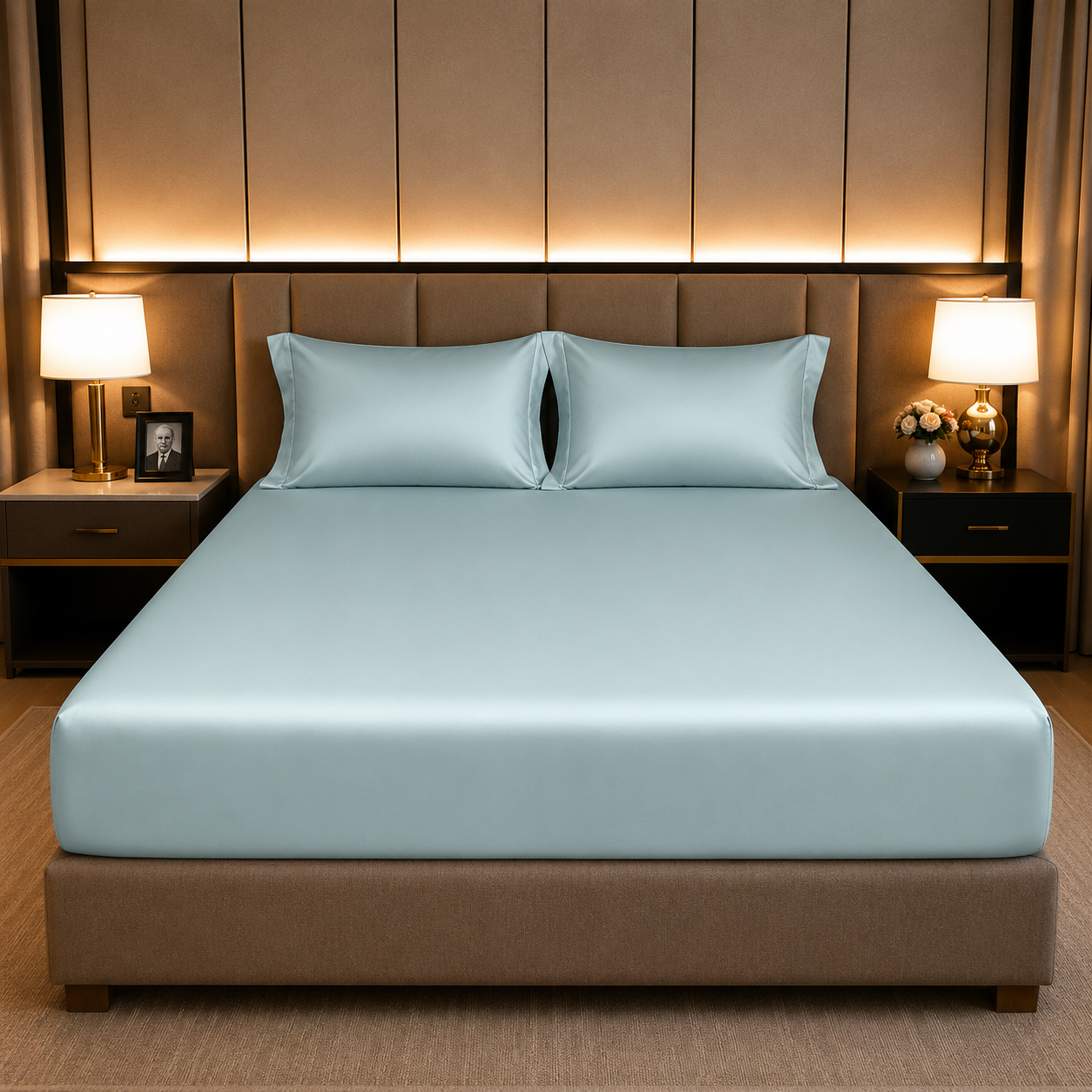 100% Egyptian Cotton Fitted Sheet - Cotton, Soft & Silky