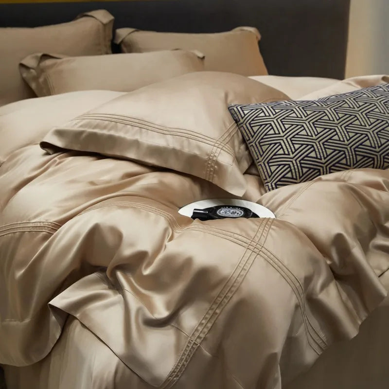 Premium Eucalyptus Lyocell Bedding Set – Cooling, Silky Soft Like Mulberry Silk