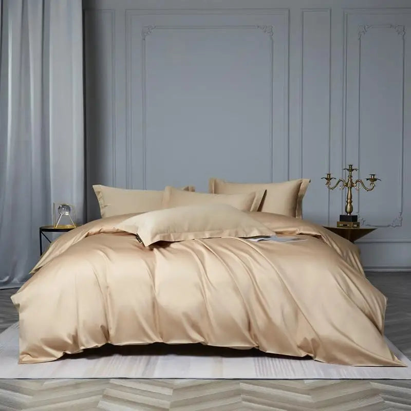 Silky Soft Egyptian Cotton Solid Color Bedding Set