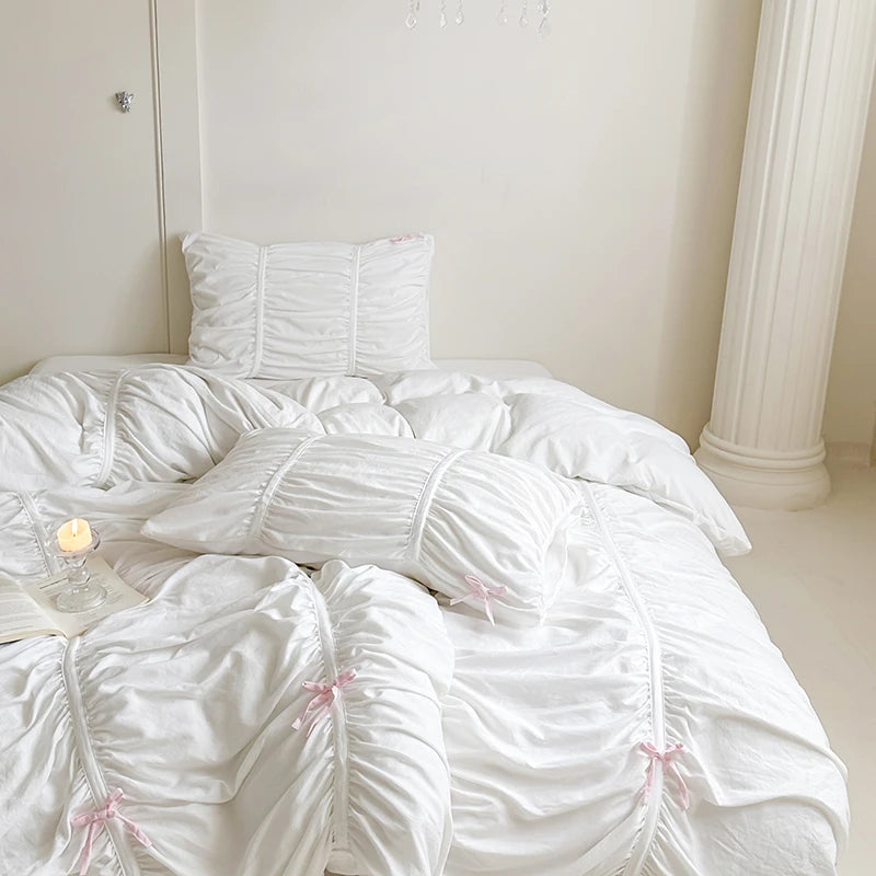 Ruffle Pleated Bedding Set