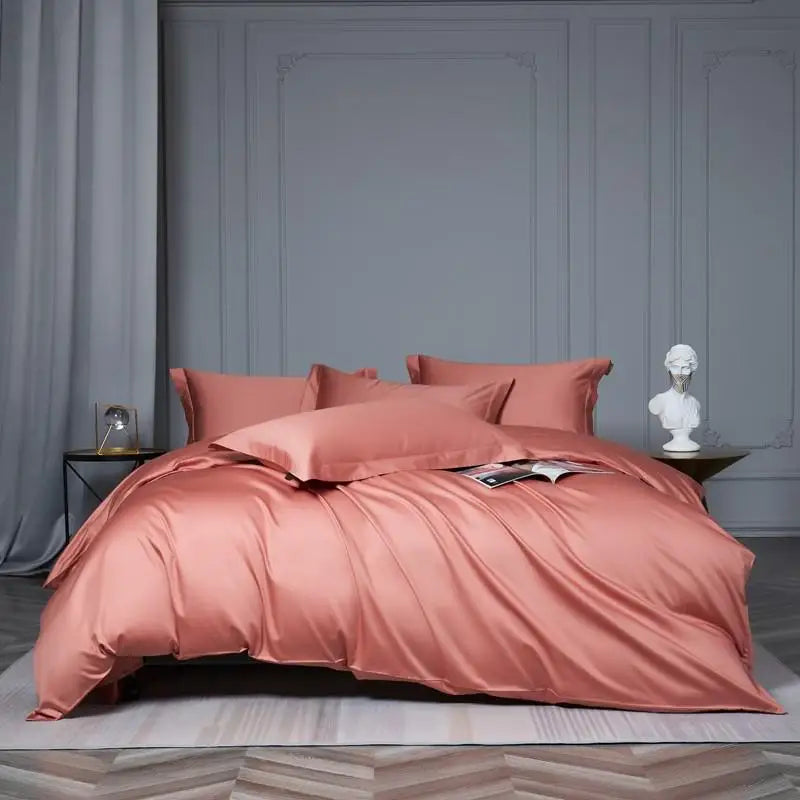 Premium Egyptian Cotton Soft & Silky Solid Color Bedding Set