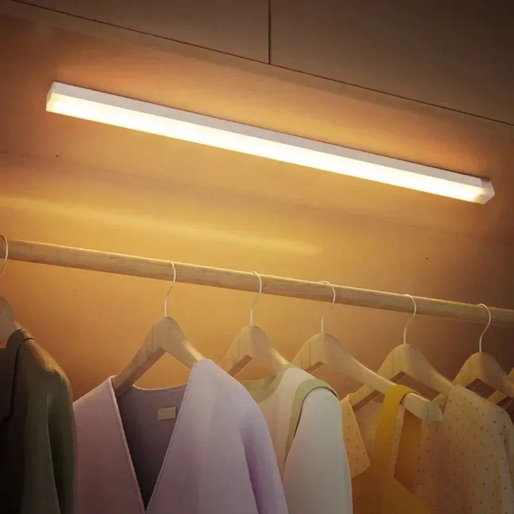 30CM LED Sensor Light Wireless LED Night Light Type C Rechargeable Light Cabinet Wardrobe Lamp Staircase Corridor for Kitchen