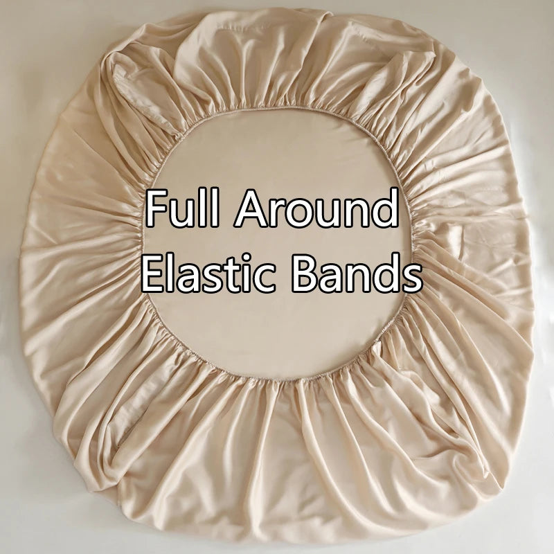 Luxury Mulberry Silk Fitted Sheet with Elastic Bands
