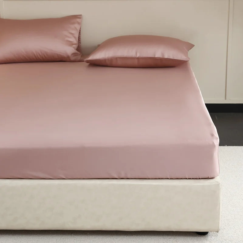 Luxury Mulberry Silk Fitted Sheet with Elastic Bands