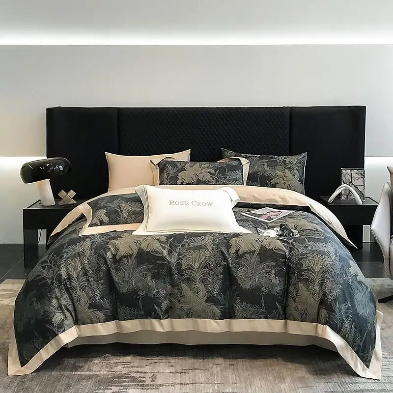 Premium Egyptian Cotton Jungle Print Bedding Set