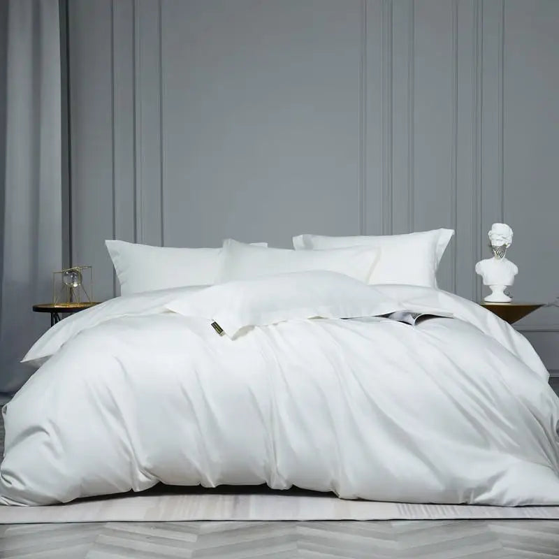 Premium Egyptian Cotton Soft & Silky Solid Color Bedding Set