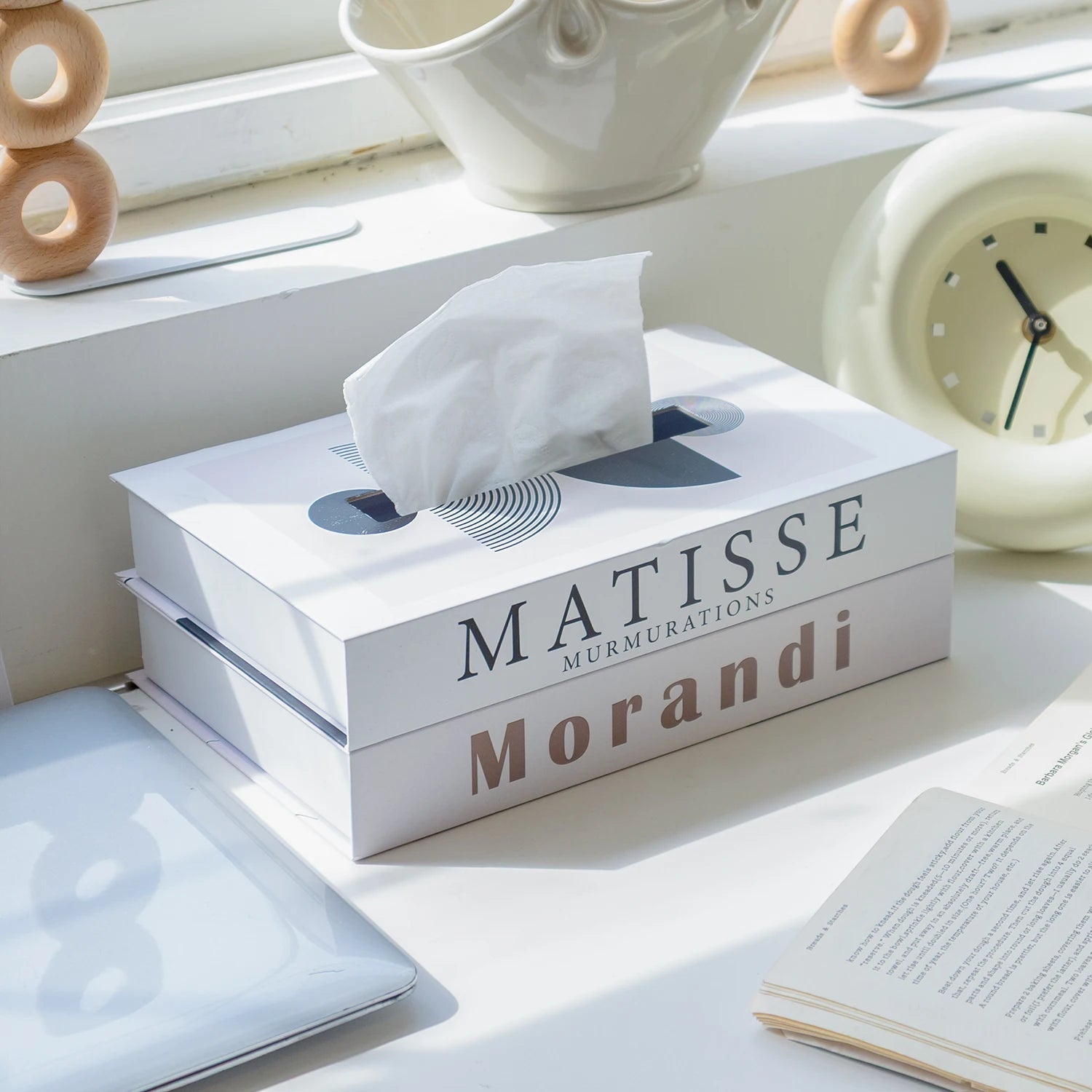 Luxury Book Style Tissue Box Napkin Holder Case Paper Box Container Fashion Hotel Storage Box Home Table Decoration Ornaments