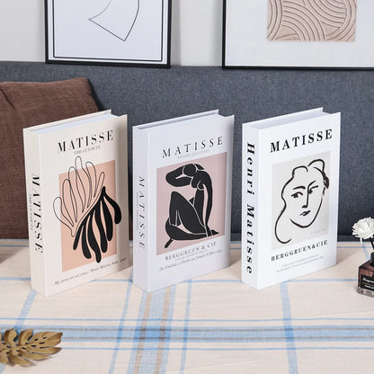 3Pcs/Set Fake Books Set for Decoration Coffee Table Ornaments Modern Home Decoration Luxury Faux Book Set London New York Paris