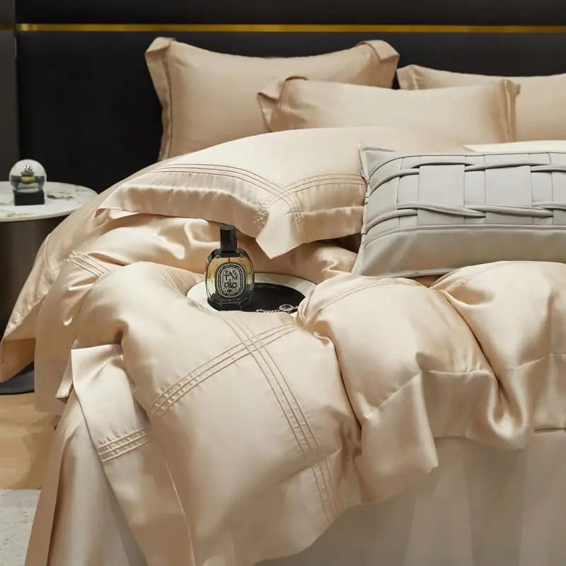 Premium Eucalyptus Lyocell Bedding Set – Cooling, Silky Soft Like Mulberry Silk