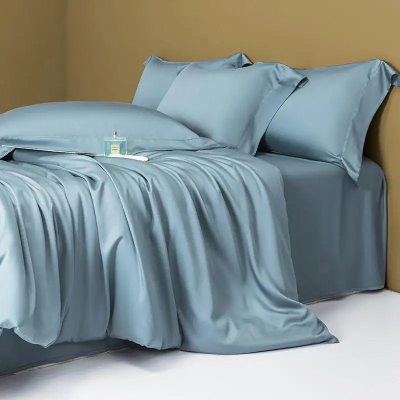 Premium Eucalyptus Lyocell Solid Color Bedding Set - Silky Soft & Cooling
