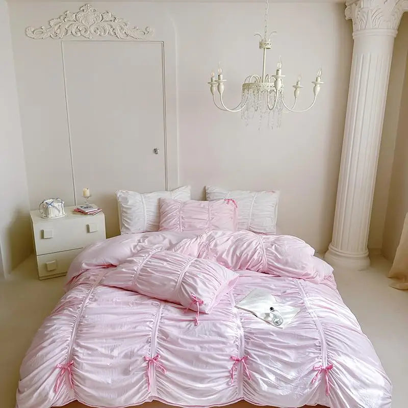 Ruffle Pleated Bedding Set