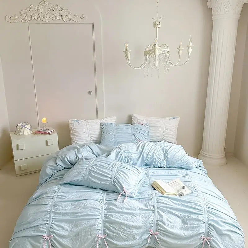 Ruffle Pleated Bedding Set