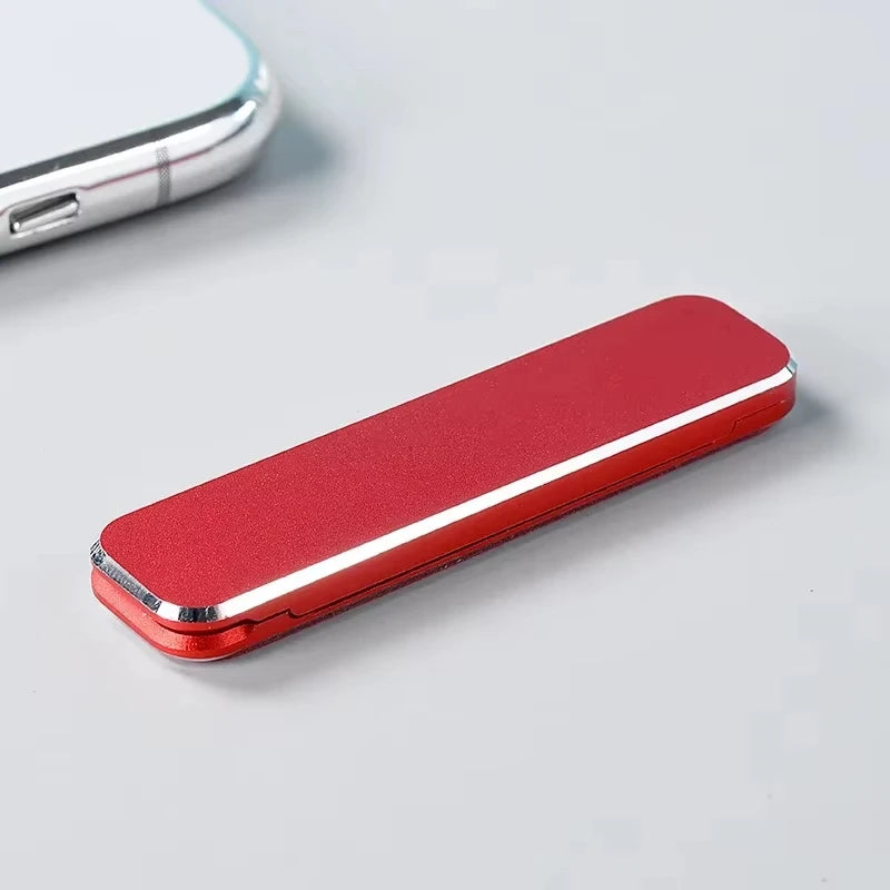 Folding Mini Metal Phone Holder Aluminum Alloy Foldable Desktop Stand 360 Rotating  Mobile Phone Desk Bracket