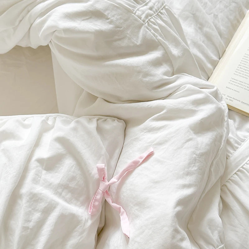 Ruffle Pleated Bedding Set