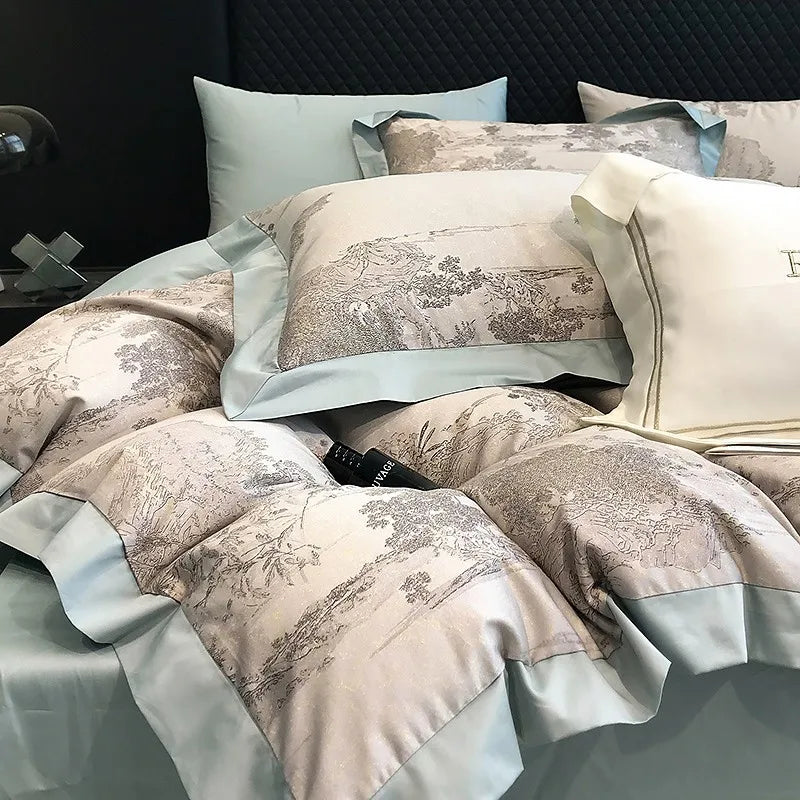 Premium Egyptian Cotton Jungle Print Bedding Set