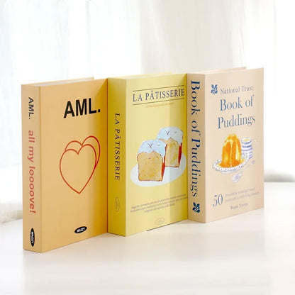 3Pcs/Set Fake Books Set for Decoration Coffee Table Ornaments Modern Home Decoration Luxury Faux Book Set London New York Paris