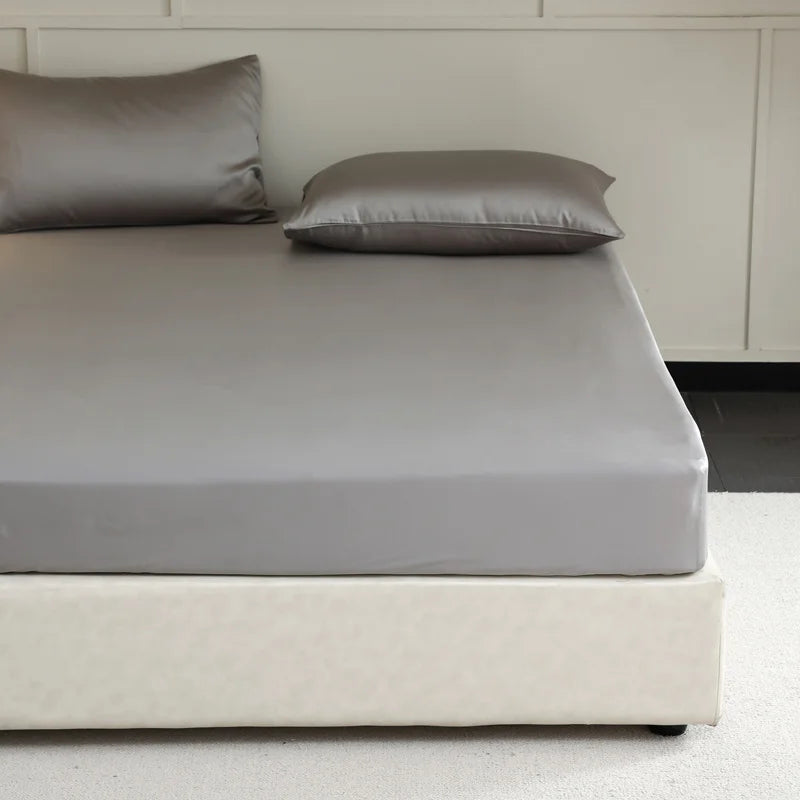 Luxury Mulberry Silk Fitted Sheet with Elastic Bands