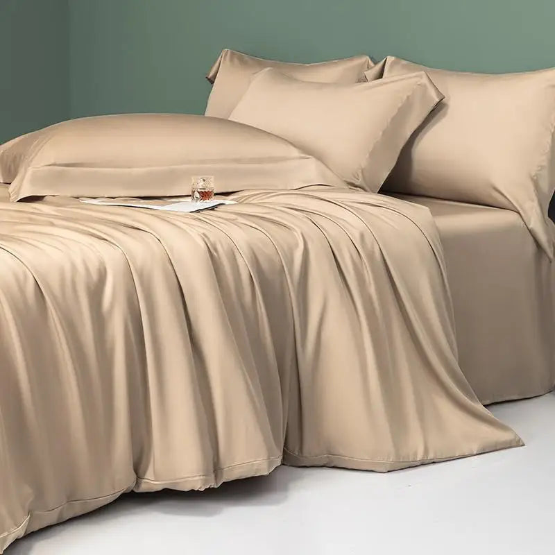 Premium Eucalyptus Lyocell Solid Color Bedding Set - Silky Soft & Cooling