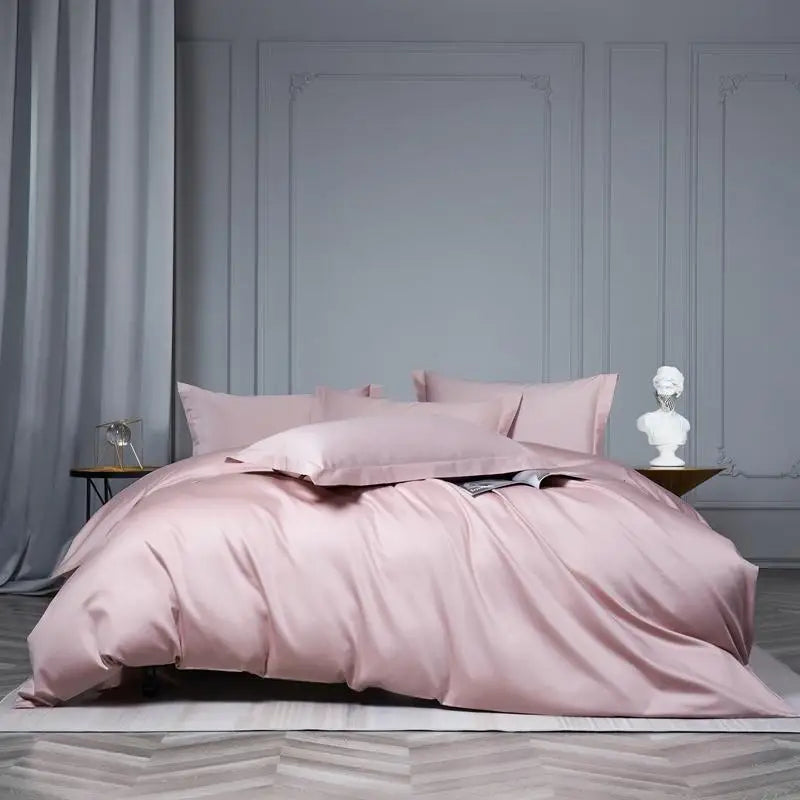 Silky Soft Egyptian Cotton Solid Color Bedding Set