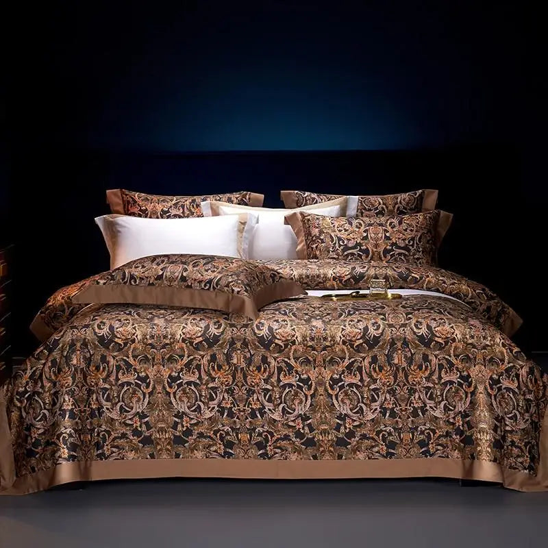 Oriental Vintage Exotic Bohemian Bedding Set - Soft 100% Egyptian Cotton