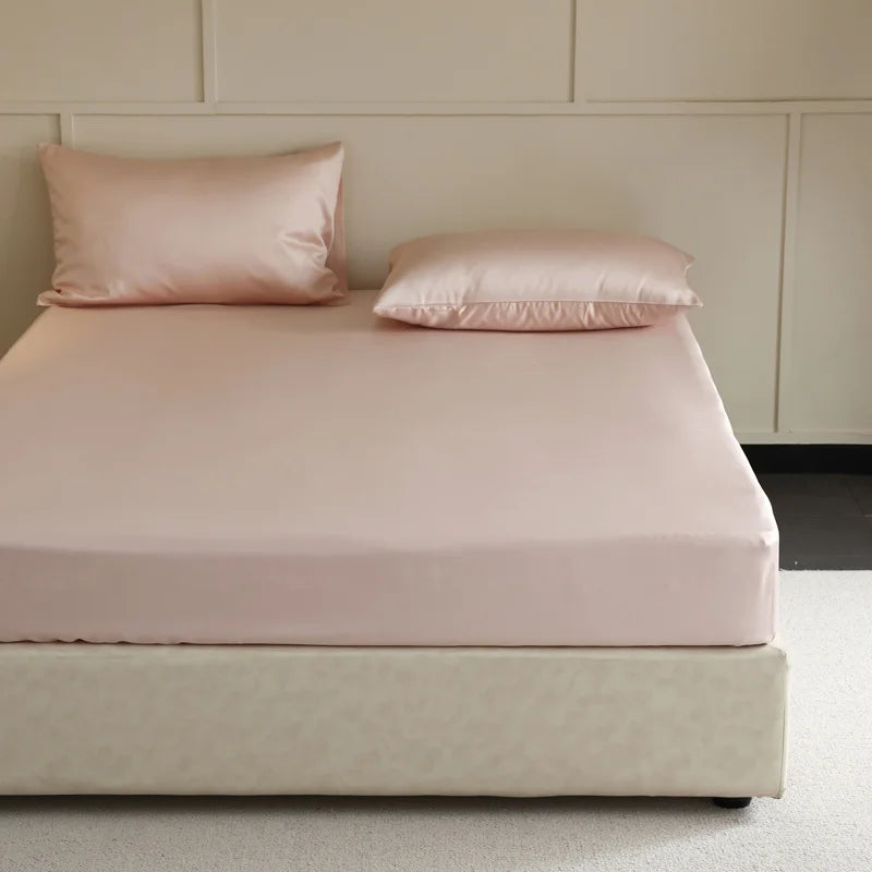 Luxury Mulberry Silk Fitted Sheet with Elastic Bands