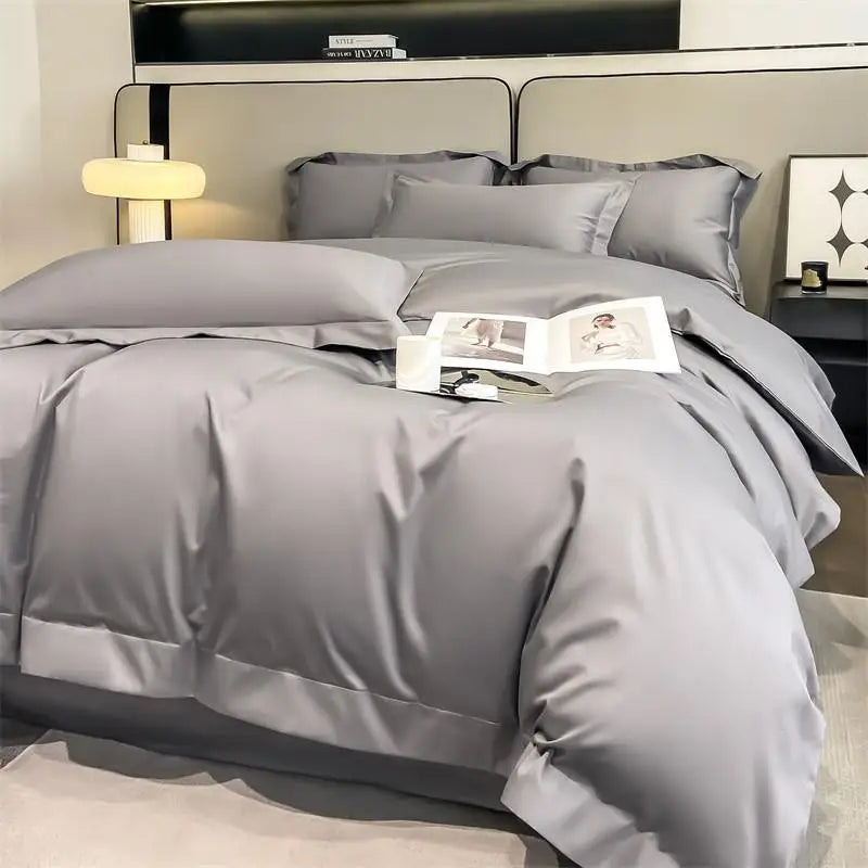 Premium Quality Egyptian Cotton - Solid Color Bedding Set