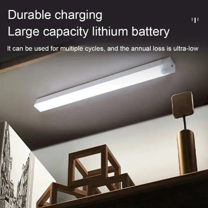 30CM LED Sensor Light Wireless LED Night Light Type C Rechargeable Light Cabinet Wardrobe Lamp Staircase Corridor for Kitchen