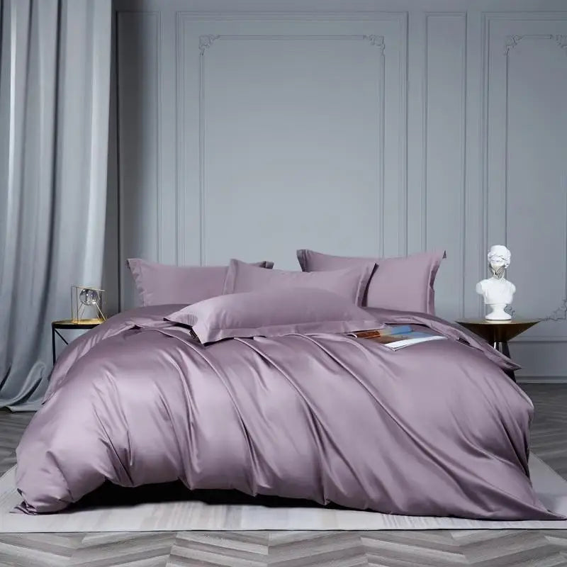 Silky Soft Egyptian Cotton Solid Color Bedding Set