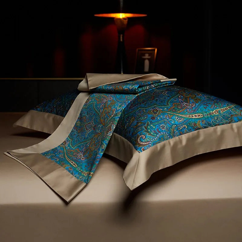 Oriental Vintage Exotic Bohemian Bedding Set - Soft 100% Egyptian Cotton