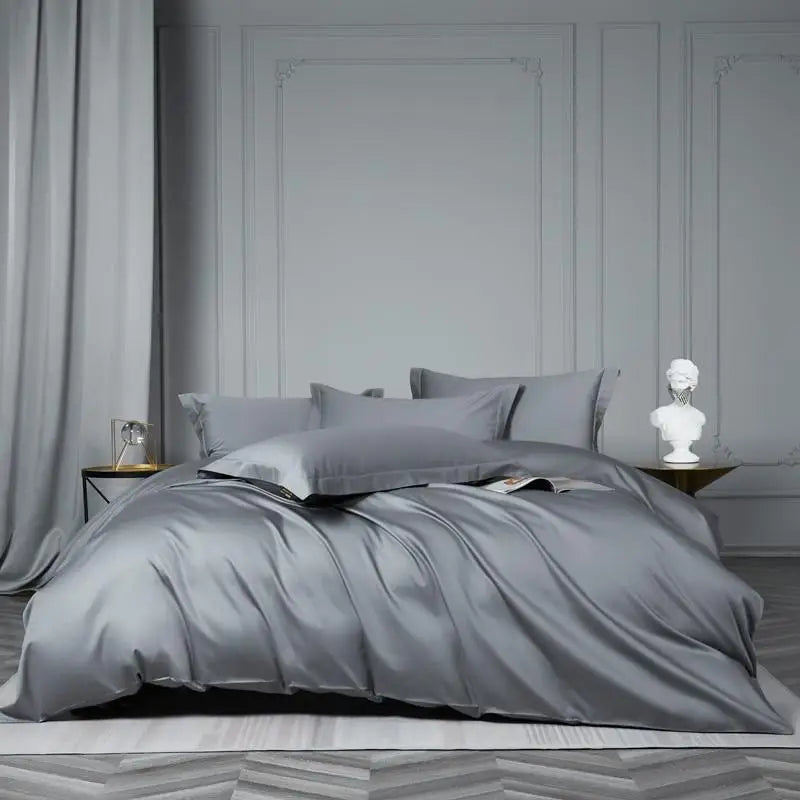 Premium Egyptian Cotton Soft & Silky Solid Color Bedding Set