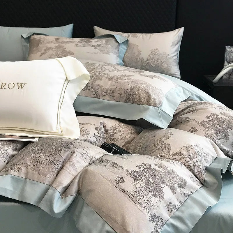 Premium Egyptian Cotton Jungle Print Bedding Set