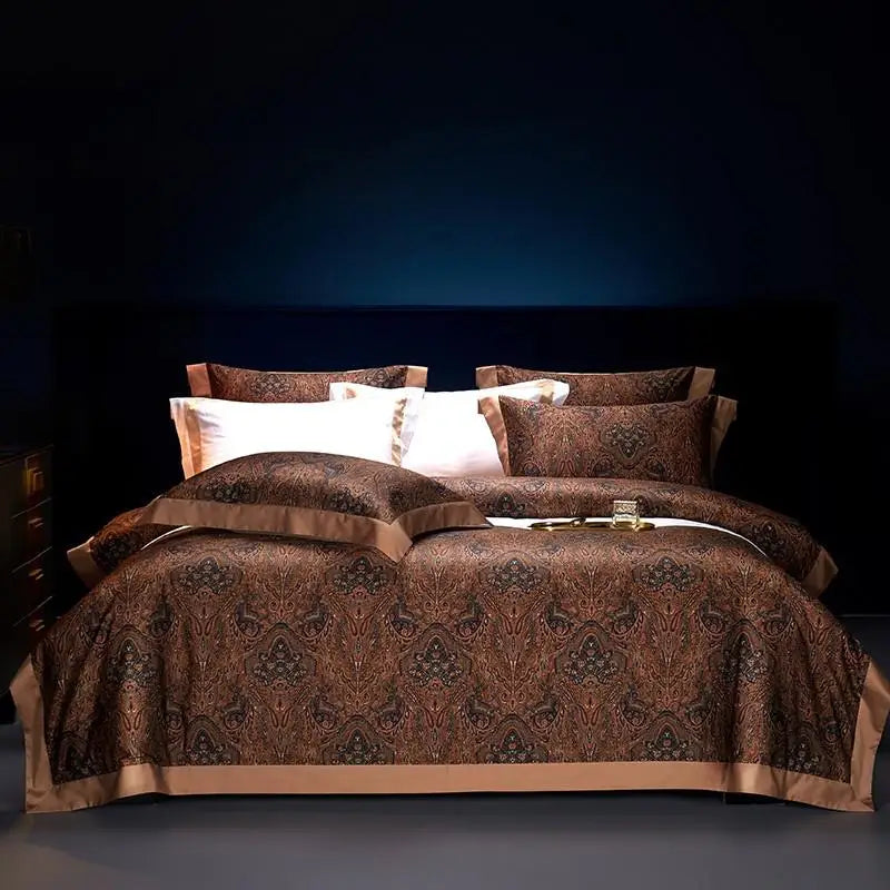 Oriental Vintage Exotic Bohemian Bedding Set - Soft 100% Egyptian Cotton