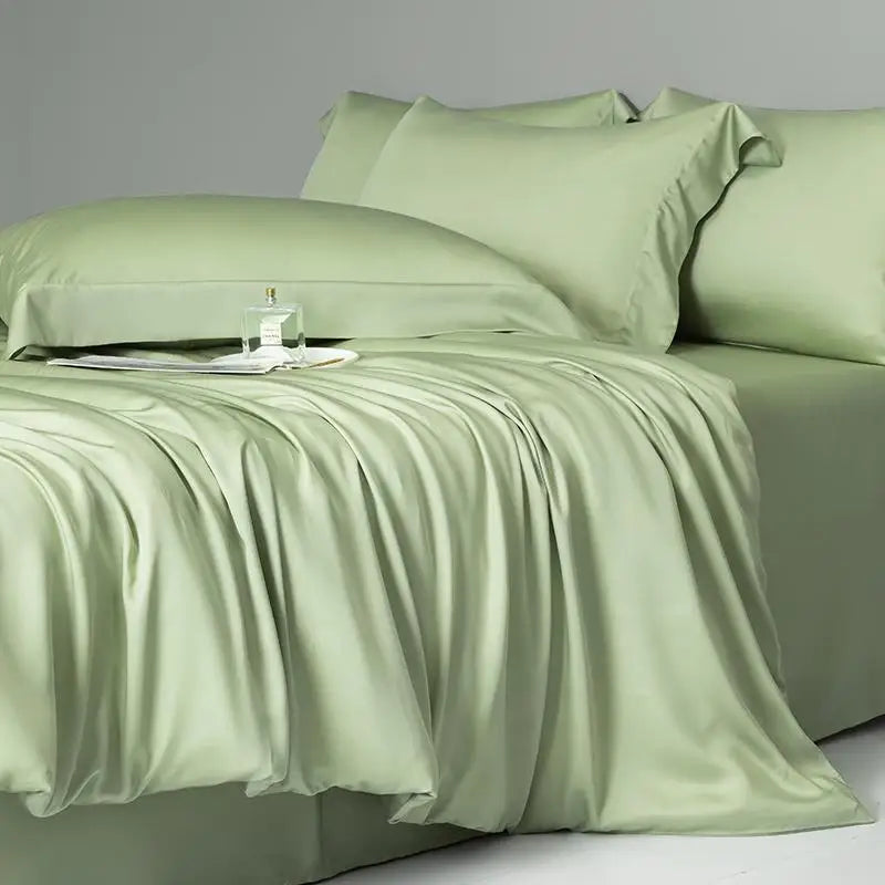 Premium Eucalyptus Lyocell Solid Color Bedding Set - Silky Soft & Cooling