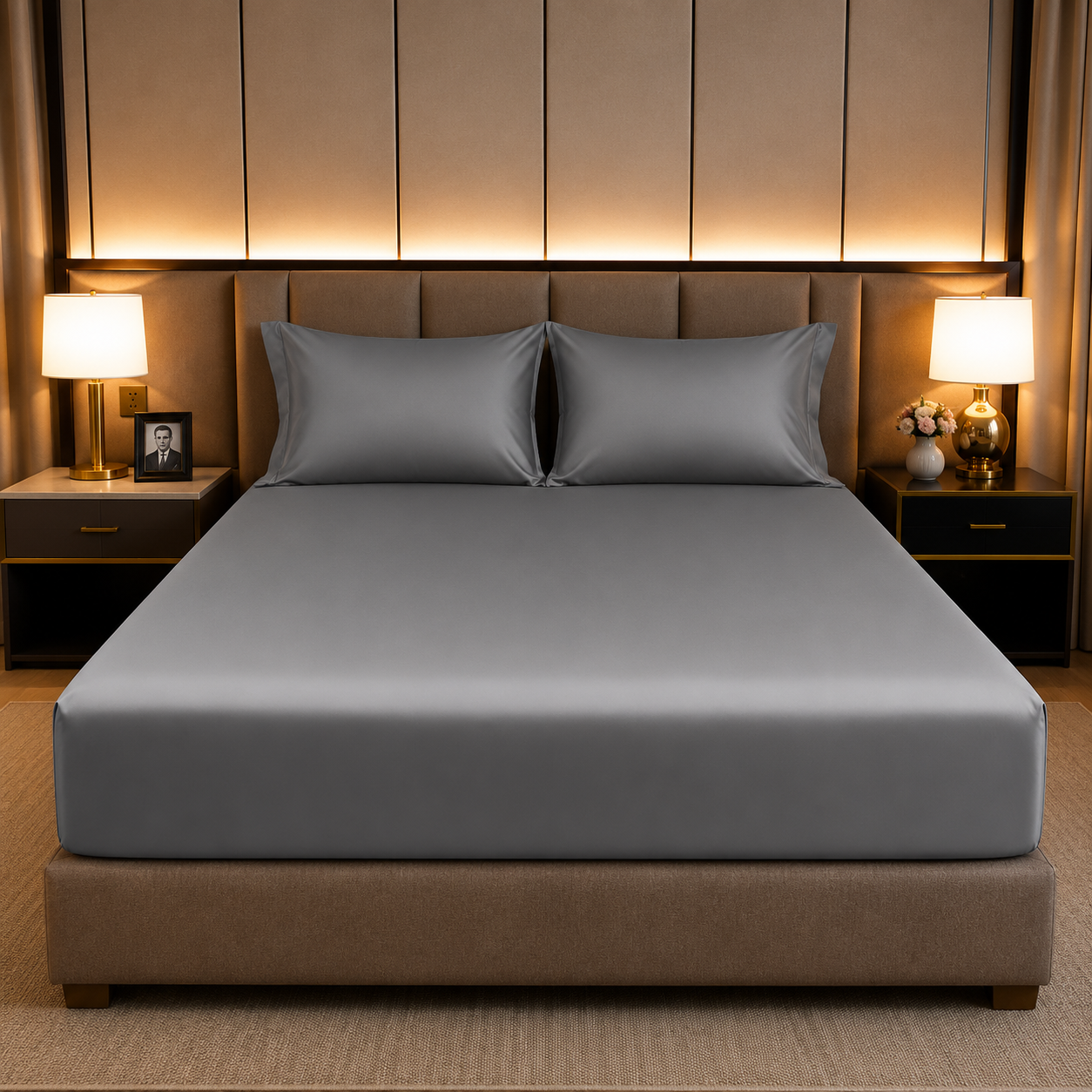100% Egyptian Cotton Fitted Sheet - Cotton, Soft & Silky