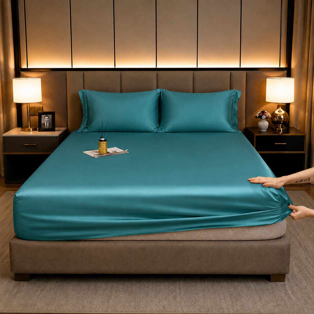 100% Egyptian Cotton Fitted Sheet - Cotton, Soft & Silky