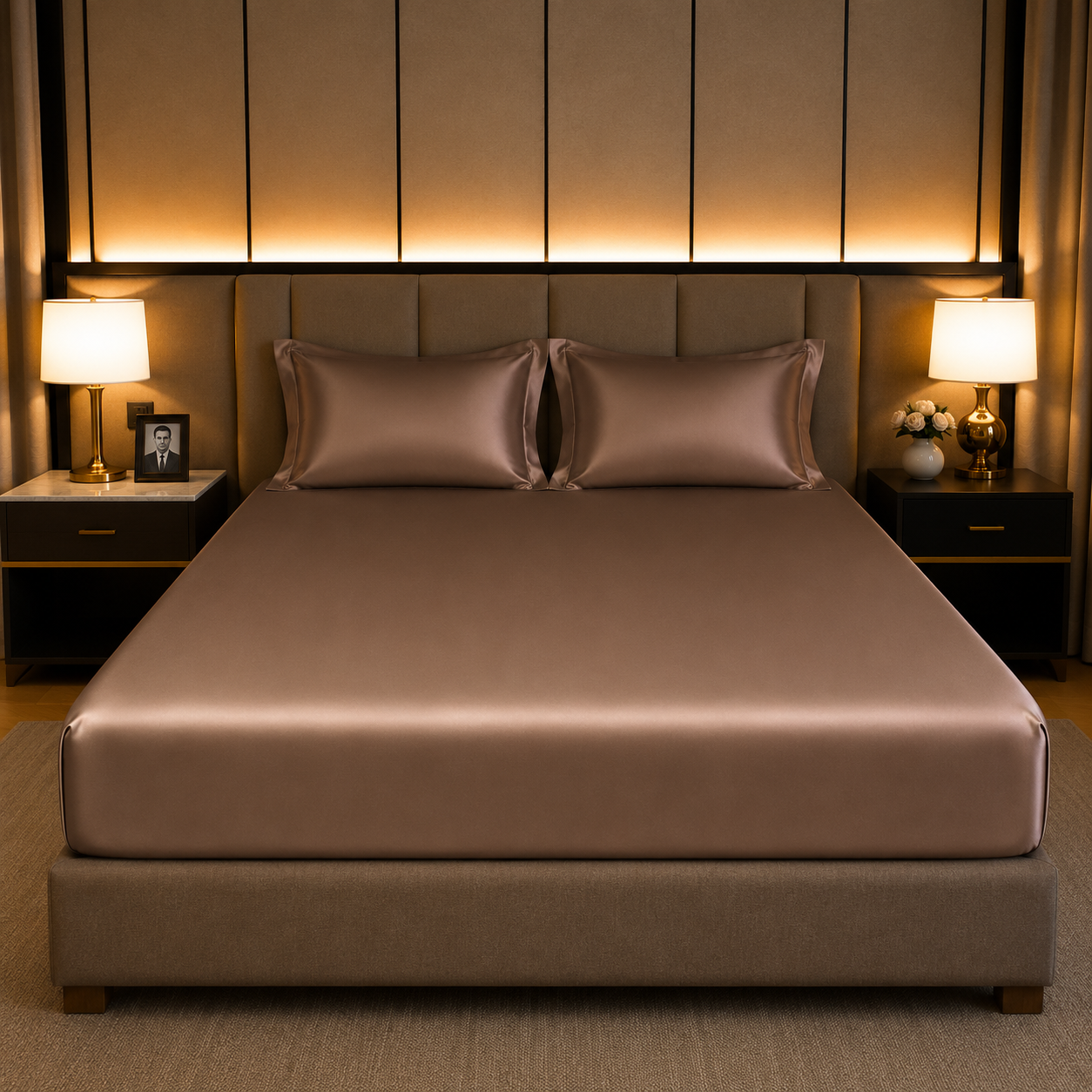 100% Egyptian Cotton Fitted Sheet - Cotton, Soft & Silky